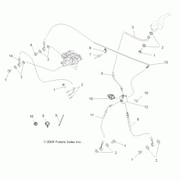 BRAKES, LINES and ASSEMBLY - A10EA32AA (49ATVBRAKELINE10BOSS)
