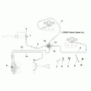 BRAKES, BRAKE LINES - A12NG50AA (49ATVBRAKELINE10SCRAM)