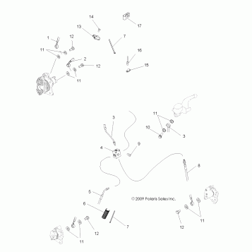 BRAKES, BRAKE LINES - A10MH76AJ/MN76AX/AZ (49ATVBRAKELINE10SP800)