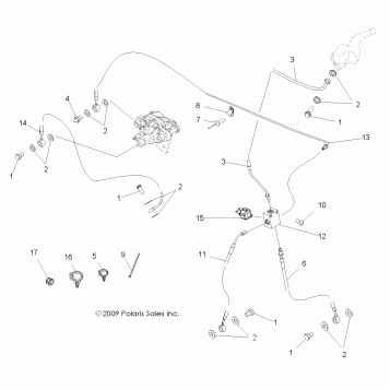 BRAKES, LINES and ASSEMBLY - A10NA32AA (49ATVBRAKELINE10TBLZR)