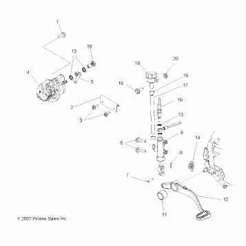 BRAKES, REAR BRAKE - A08GJ52AA/AB/AC (49ATVBRAKERR08OUT525S)
