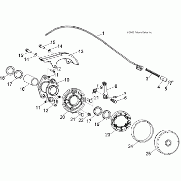 BRAKES, REAR - A21YAF11B5 (49ATVBRAKERR08OUT90)