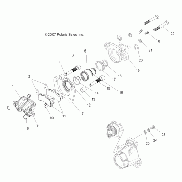 BRAKES, REAR CALIPER - A08MH50AX/AZ (49ATVBRAKERR08SP500)
