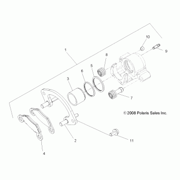 BRAKES, REAR CALIPER - A16SYE95AK/AP