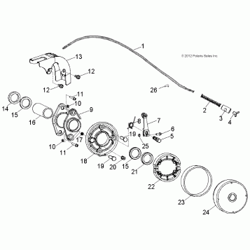 BRAKES, REAR - A14KA05AD/AF (49ATVBRAKERR13OUT50)