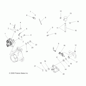 BRAKE, FOOT - A07MH50AB/AL/AQ/AX/AY/AZ/MN50AF/AN/AT/AY (49ATVBRAKERR500EFI)