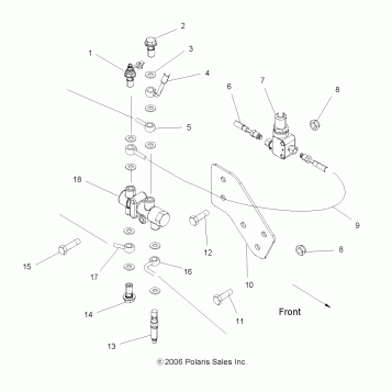 BRAKES, VALVE SYSTEM - A12MH50FF/FX/FY (49ATVBRAKEVALVE075EFIIN)