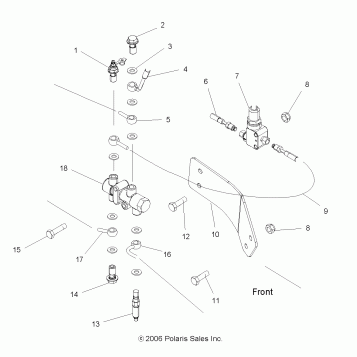 BRAKES, VALVE SYSTEM - A08DN50EA (49ATVBRAKEVALVEX2QUAD)