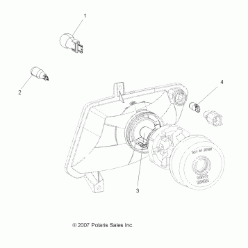 ELECTRICAL, BULBS - A08DN50EA (49ATVBULBS08X2500QUAD)