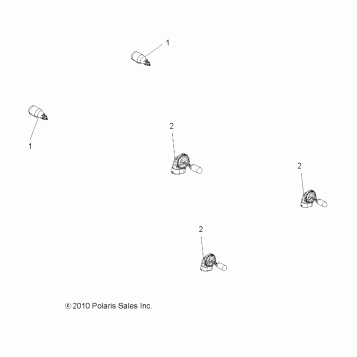 ELECTRICAL, BULBS - A11CF76AA (49ATVBULBS116X6)