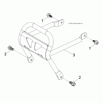 CHASSIS, BUMPER - A14KA05AD/AF (49ATVBUMPER07PRED50)
