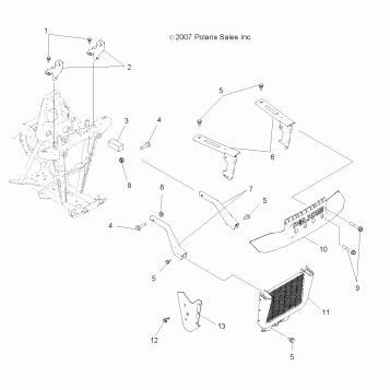 BODY, FRONT RACK and BUMPER MOUNTING - A08CL50AA (49ATVBUMPER086X6)