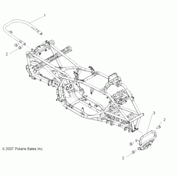 CHASSIS, BUMPER and GRAB BAR - A08GP52AA (49ATVBUMPER08OUT525)