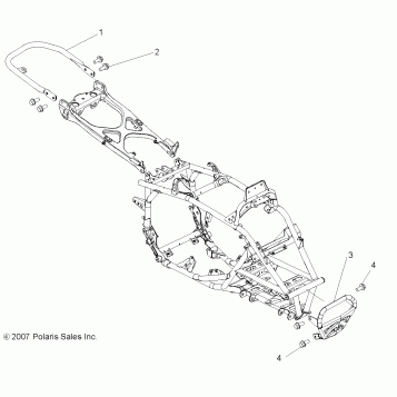 CHASSIS, BUMPER and GRAB BAR - A08GJ52AA/AB/AC (49ATVBUMPER08OUT525S)