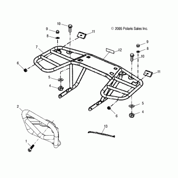 CHASSIS, BUMPER and RACK - A10PB20EB (49ATVBUMPER08PHXQD)
