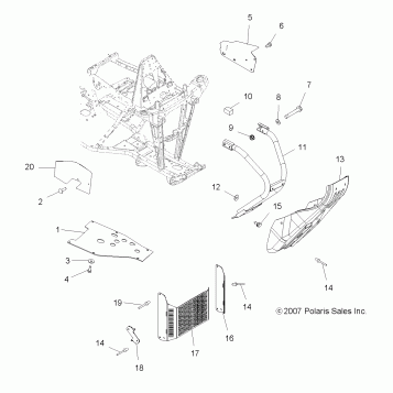 CHASSIS, FRONT BUMPER - A08BA32AA (49ATVBUMPER08TB)