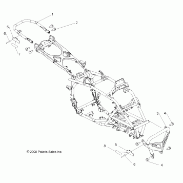 CHASSIS, BUMPER and GRAB BAR - A10GJ52AA (49ATVBUMPER09OUT450)