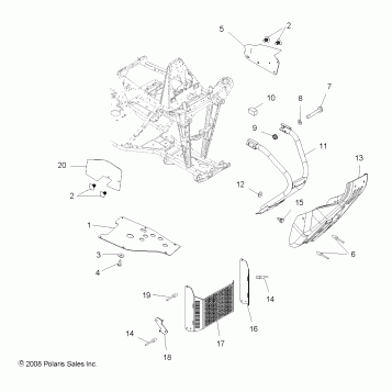 CHASSIS, FRONT BUMPER - A09BA32AA (49ATVBUMPER09TB)