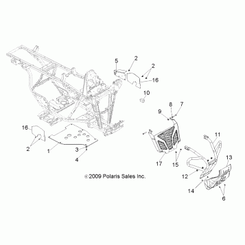 CHASSIS, FRONT BUMPER - A10NG50AA (49ATVBUMPER10SCRAM)