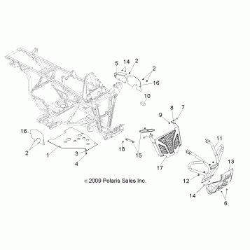 CHASSIS, FRONT BUMPER - A10NA32AA (49ATVBUMPER10TBLZR)