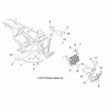 CHASSIS, FRONT BUMPER - A12NG50AA (49ATVBUMPER11SCRAM)
