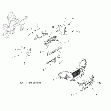 BODY, FRONT BUMPER and MOUNTING - A11MN50ET (49ATVBUMPER11SP500TR)