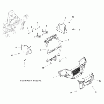 BODY, FRONT BUMPER and MOUNTING - A12MN50ET/EX (49ATVBUMPER12SP500TR)