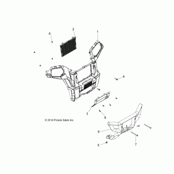 BODY, FRONT BUMPER - A15SVA85AD (49ATVBUMPER15SCRM1)