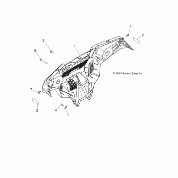 BODY, BUMPER, REAR - A16DAA32A1/A7 (49ATVBUMPERRR14325)