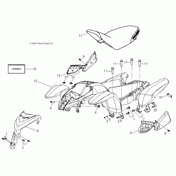 CAB/SEAT - A07KA05CA/CB/CD (49ATVCAB07PRED50)