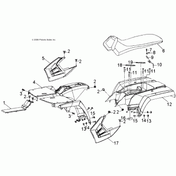 BODY, CAB and SEAT - A21YAF11B5 (49ATVCAB07SPRT90)