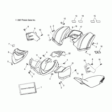 BODY, CAB and SEAT - A08PB20AB/AD (49ATVCAB08PHX)