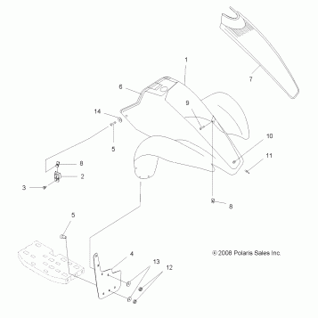 BODY, FRONT CAB - A08BG50AA (49ATVCAB08SCRAM)