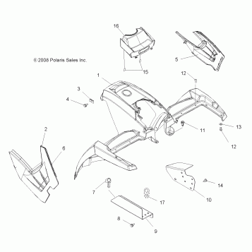 BODY, FRONT CAB - A09DN50EA (49ATVCAB09SP500TRGQD)