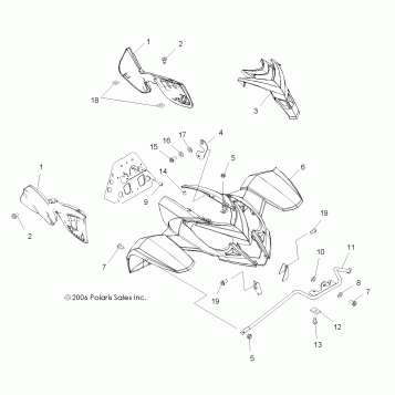 CAB, FRONT and SIDE PANELS - A07GJ50AA/AB/AC (49ATVCABPRED500)