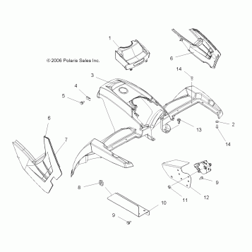 CAB, FRONT - A07MH46AA/AZ (49ATVCABSP450)