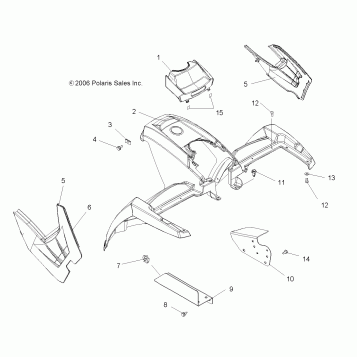 CAB, FRONT - A07TH50EA (49ATVCABX2QUAD)