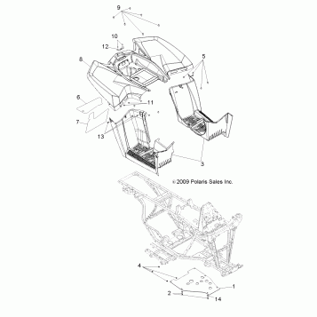 BODY, REAR CAB and FOOTWELLS - A11EA32AA (49ATVCABRR10BOSS)