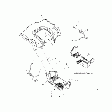 BODY, REAR CAB and FOOTWELLS - A19SJE57BH (49ATVCABRR14SP570TRG)