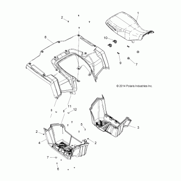BODY, REAR CAB, SEAT and FOOTWELLS - A15SEE57AA/AC/AJ (49ATVCABRR15570)