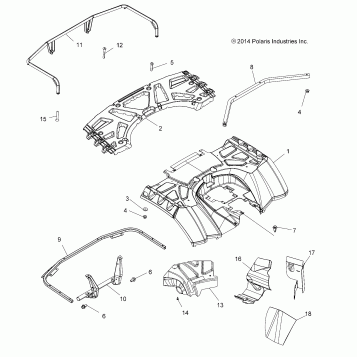 BODY, REAR CAB and REAR RACK - A16SXE95AG/AR/D95A9