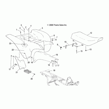CAB, REAR - A07BG50AA/FA (49ATVCABRRSCRAM)