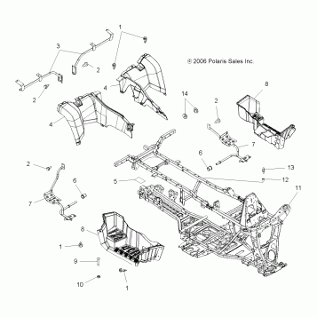 CAB, REAR and MAIN FRAME - A07TH76AU/TN76AF/AL/AU (49ATVCABRRX2500EFI)
