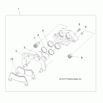 BRAKES, CALIPER, FRONT - A16DAE87AL (49ATVCALIPER14SP325)