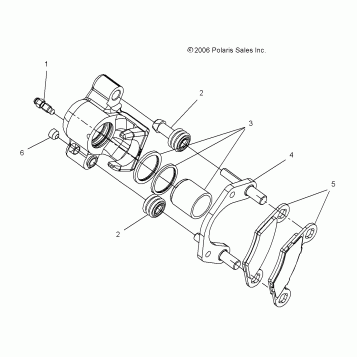 BRAKE CALIPERS, FRONT and REAR - A07LB27AA/AC/LH27AA/AB/AC/AD/AL (49ATVCALIPERPRED500)
