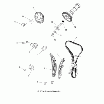 ENGINE, CAM CHAIN AND SPROCKET - A16DAA32A1/A7 (49ATVCAMCHAIN14SP325)