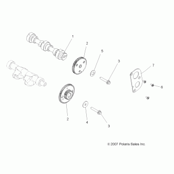 ENGINE, CAMSHAFT and GEARS - A13MH76AD/AX/AZ (49ATVCAMSHAFT08SP800EFI)