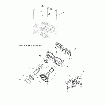 ENGINE, CAMS AND BEARING HOUSING - A16DAA32A1/A7 (49ATVCAMSHAFT14SP325)