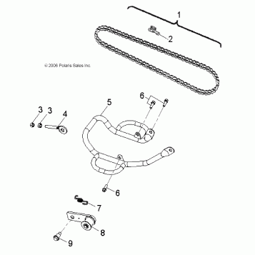 DRIVE TRAIN, DRIVE CHAIN and GUARD - A21YAF11B5 (49ATVCHAIN08OUT90)