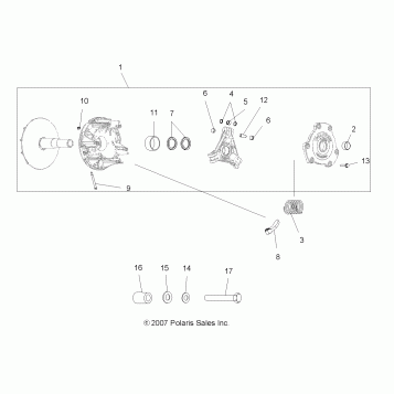 DRIVE TRAIN, PRIMARY CLUTCH - A08BA32AA (49ATVCLUTCH08SCRAM)